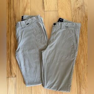 2 pairs MEN’S HURLEY CHINO Flat front pants men’s 32 x 32